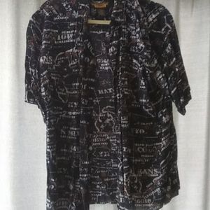 Men's button down short sleeve